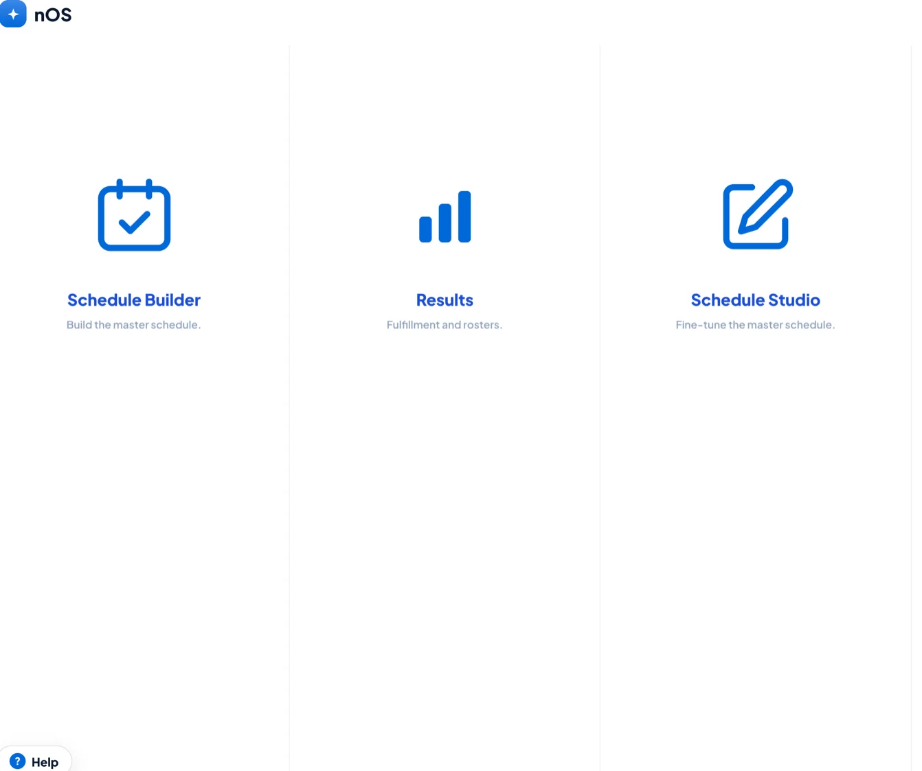 Every workspace on one screen.